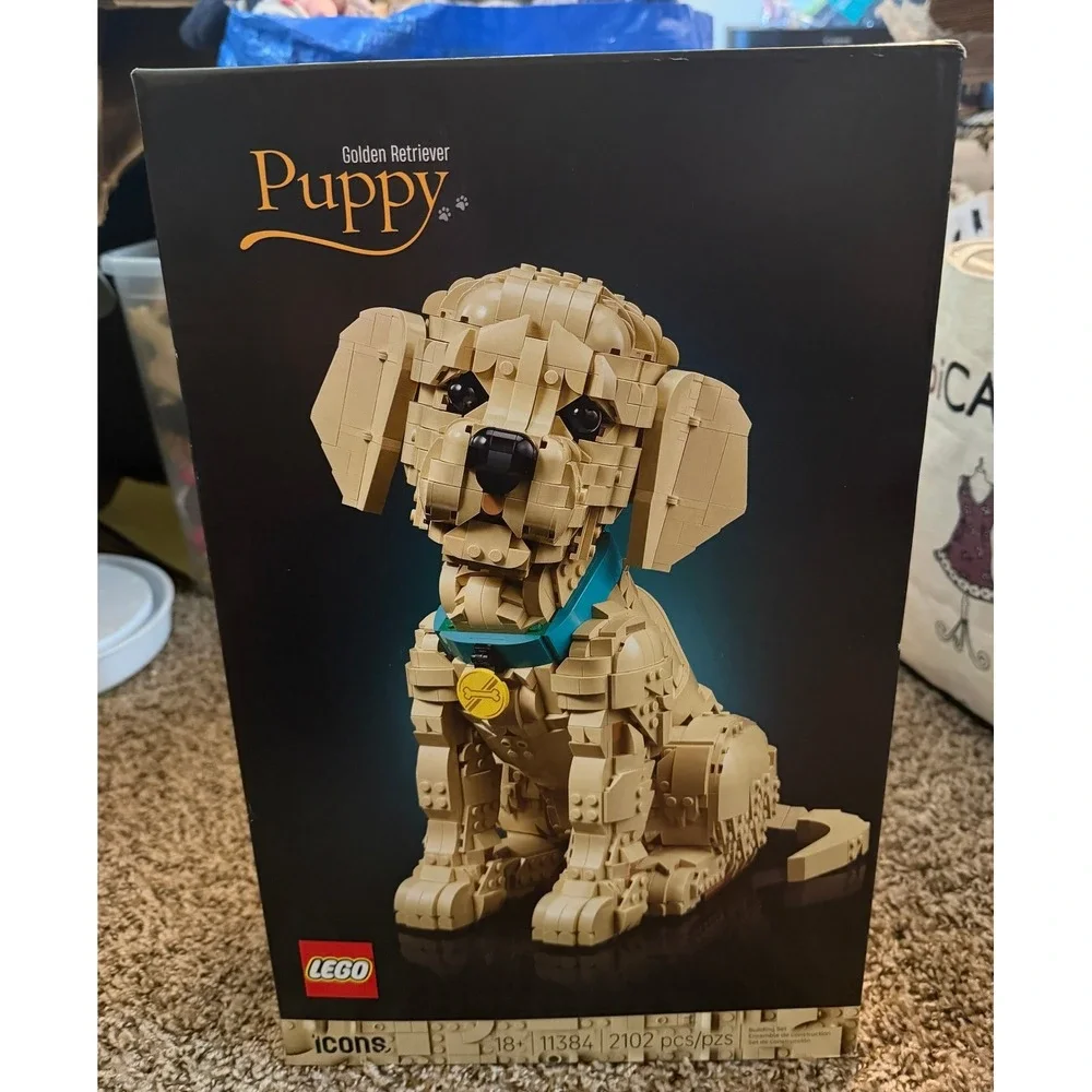 Lego-Icons-Golden Retriever Puppy Building Set (NWT) 11384
